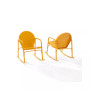 Griffith 2 Piece Outdoor Metal Rocking Chair Set