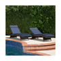 Aldin Outdoor Wicker Adjustable Chaise Lounge