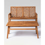 2 Piece Chevron Outdoor Patio Chat Set