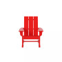 3 Piece Set Outdoor Modern Rocking Chairs with Square Side Table