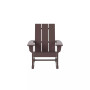 3 Piece Set Outdoor Modern Rocking Chairs with Square Side Table