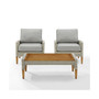 Capella Outdoor Wicker 3 Piece Chair Set