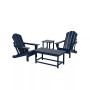 4-Piece Outdoor Paio Adirondack Conversation Set