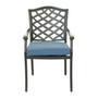 Dining Arm Chair, Sapphire Blue, Set of 2