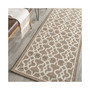 Courtyard Mocha and Beige 2'7" x 8'2" Runner Outdoor Area Rug