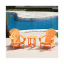 3-Piece Patio Adirondack Chairs with Round Side Table Set