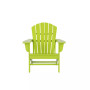 3-Piece Patio Adirondack Chairs with Round Side Table Set
