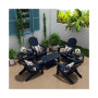 7-Piece Outdoor Folding Adirondack Chair Conversation Set
