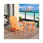 Outdoor Adirondack Chair with Round Side Table