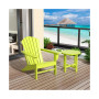 Outdoor Adirondack Chair with Round Side Table