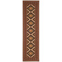 Veranda Red and Natural 2'3" x 8' Runner Outdoor Area Rug