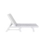 Poly Reclining Outdoor Patio Chaise Lounge Chair Adjustable
