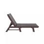 Poly Reclining Outdoor Patio Chaise Lounge Chair Adjustable