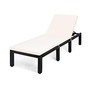 Patio Rattan Lounge Chair Chaise Couch Cushioned Height Adjustable