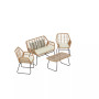 4-Piece Wicker Outdoor Patio Conversation Set