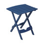 Quik-Fold Outdoor Plastic Side Table, Monaco Blue, 15 inches