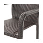 Dover Outdoor Armed Stack Chairs with Frame, Set of 2