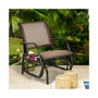Outdoor Single Swing Glider Rocking Chair Armrest Garden