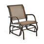 Outdoor Single Swing Glider Rocking Chair Armrest Garden