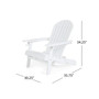 Bellwood Outdoor Folding Adirondack Chairs Set, 2 Piece