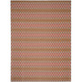 Hampton Dark Gray and Rust 8' x 11' Outdoor Area Rug