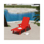 Adirondack Outdoor Chaise Lounge for Patio Garden Poolside