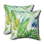 Soleil Blue/Green 18.5" Throw Pillow, Set of 2