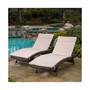 Holtan Outdoor Wicker Adjustable Chaise Lounge