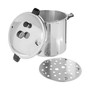 1784 23 qt. Induction Compatible Pressure Canner, Silver