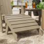 Outdoor Patio All-weather Modern Folding Ottoman