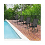 4PCS Patio Folding Dining Chairs Portable Camping Armrest Garden
