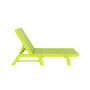 3 Pieces Poly Outdoor Patio Chaise Lounge Chair with Side Table Set