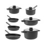LEO Stone Cast Aluminum 11 Piece Non-Stick Cookware Set