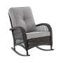 29.52" Fruttuo Steel Polyester Upholstered Rocking Chair