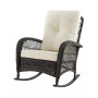29.52" Fruttuo Steel Polyester Upholstered Rocking Chair