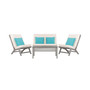 Chaston 4Pc Pillow Sets, White