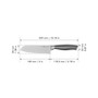 International Graphite 5" Hollow Edge Santoku
