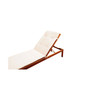 Patio Chaise Lounger with Cushion