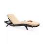 Messura Outdoor Wicker Adjustable Chaise Lounge w/Cushion