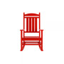 2-Piece Classic Porch Rocking Chair With Side Table Set