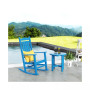 2-Piece Classic Porch Rocking Chair With Side Table Set
