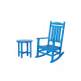 2-Piece Classic Porch Rocking Chair With Side Table Set