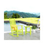 2-Piece Classic Porch Rocking Chair With Side Table Set