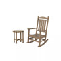 2-Piece Classic Porch Rocking Chair With Side Table Set