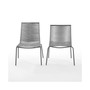 Fenton 2 Piece Outdoor Wicker Stackable Chair Set