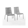 Fenton 2 Piece Outdoor Wicker Stackable Chair Set