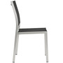Shore Outdoor Patio Aluminum Side Chair Black