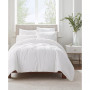 Simply Clean Antimicrobial Pleated Twin Extra Long Comforter Set, 2 Piece