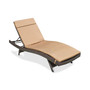 Outdoor Wicker Adjustable Chaise Lounge with Cushion
