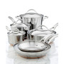 Nouvelle Copper Stainless Steel Cookware Set, 10 Piece